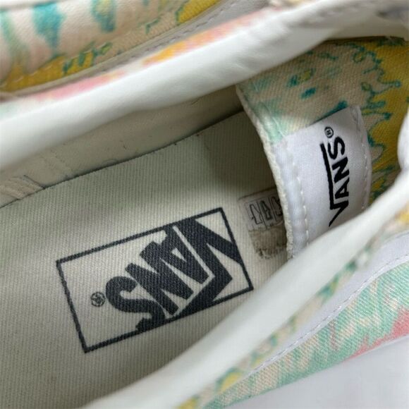 Vans Women's Ward White Tie Dye Lace Up Platform Sneakers Multicolor Size 9 - Picture 13 of 14